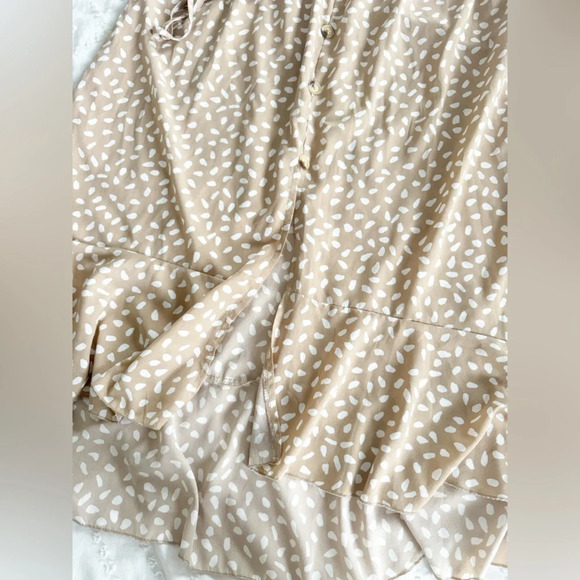 *(3 for 15)* SHEIN XL Plus Allover Print Tie Waist Ruffle Hem Skirt Size  Midi - Picture 7 of 11